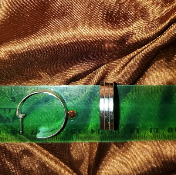 Vintage 90's silver tone earrings - Picture 4 of 4